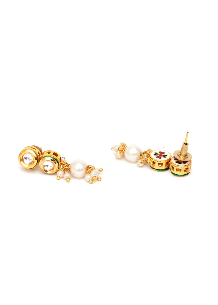 Multicolor Brass Gold Plating Earrings