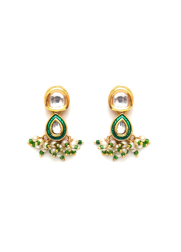 Multicolor Brass Gold Plating Earrings