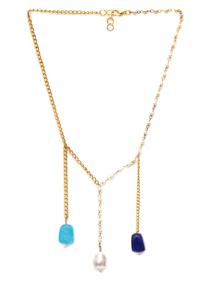 Multicolor Brass Gold Plating Necklace