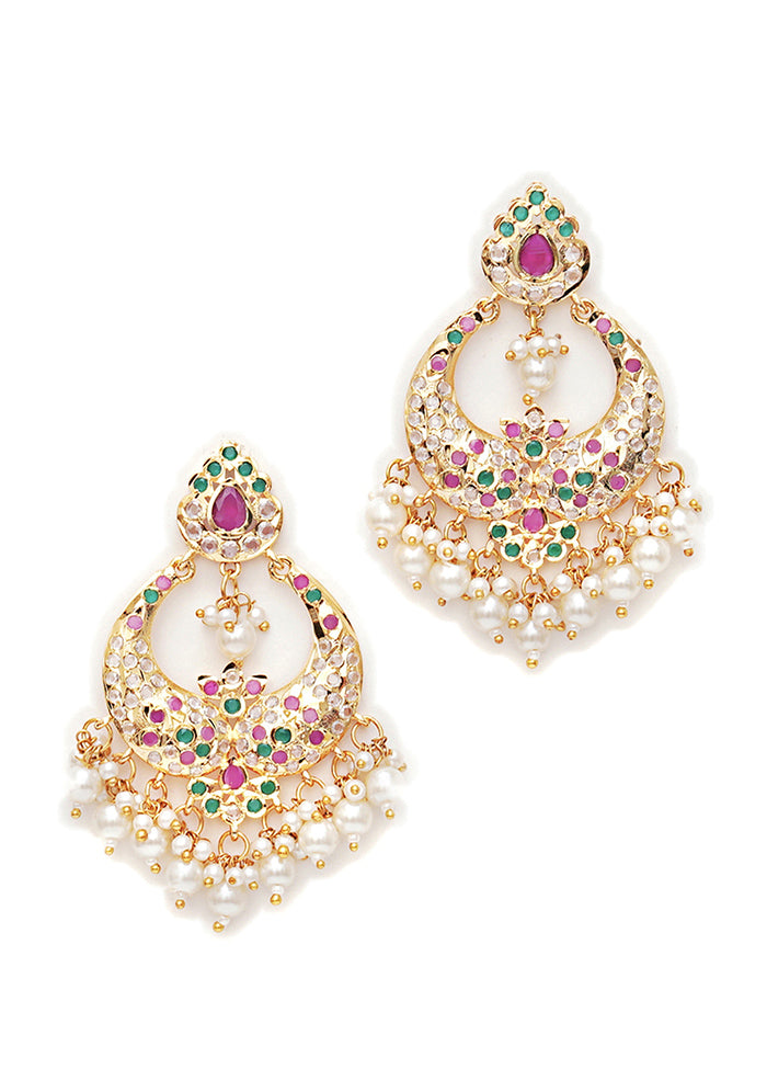 Multicolor Brass Gold Plating Earrings