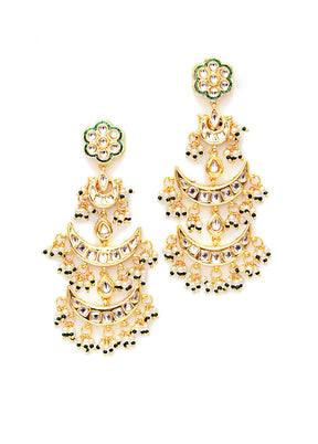 Multicolor Brass Gold Plating Earrings