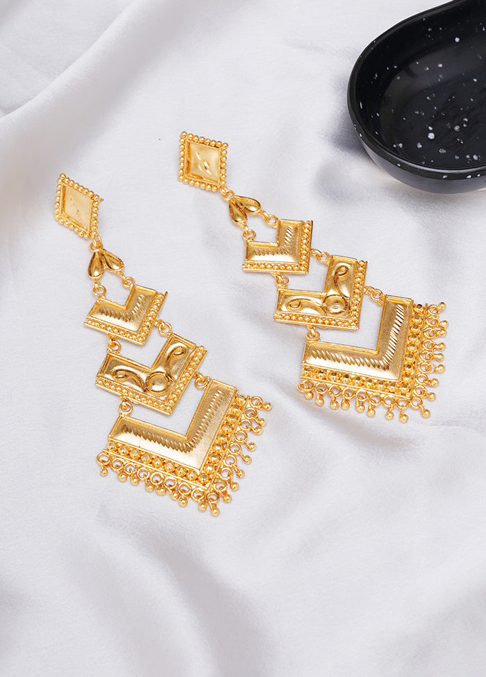 Multicolor Brass Gold Plating Earrings