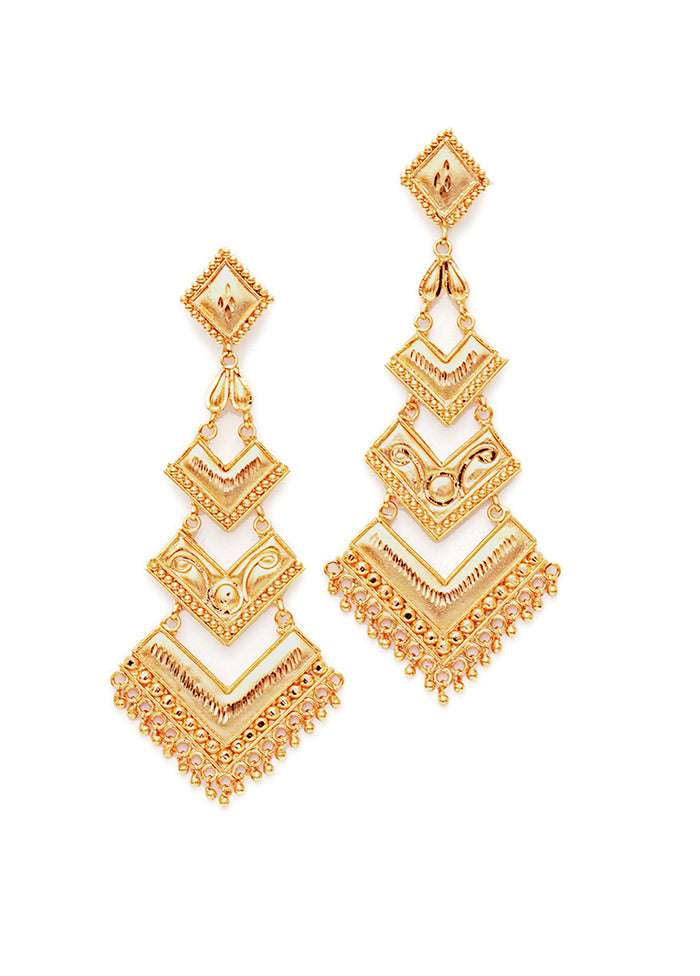 Multicolor Brass Gold Plating Earrings