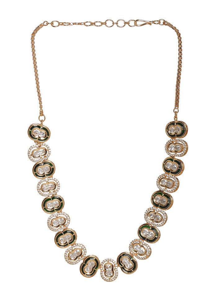 Multicolor Brass Gold Plating Necklace