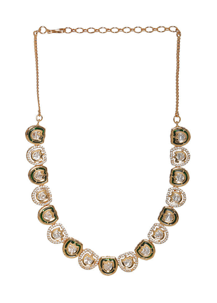 Multicolor Brass Gold Plating Necklace