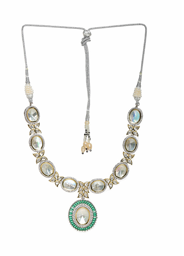 Multicolor Brass Silver Plating Necklace