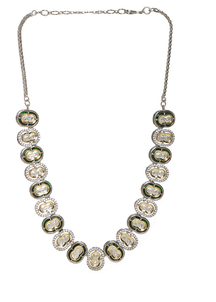 Multicolor Brass Silver Plating Necklace