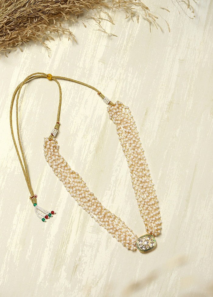 White Kundan Choker Necklace - Indian Silk House Agencies