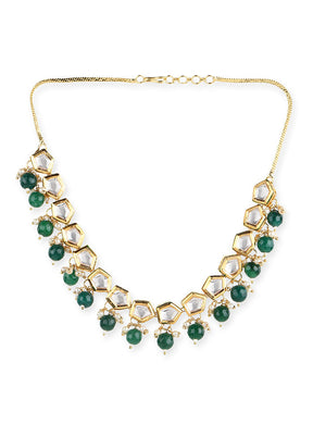 Green Kundan Choker Necklace - Indian Silk House Agencies