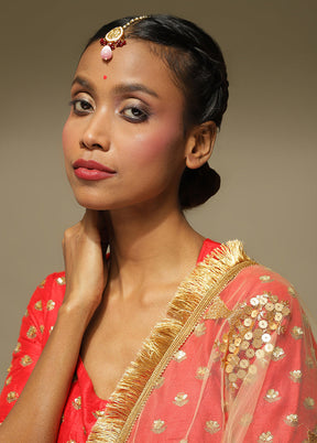 Kundan Maangtika - Indian Silk House Agencies