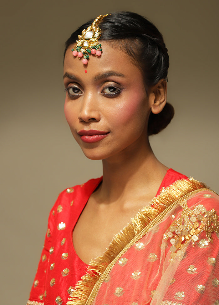 Kundan Maangtika - Indian Silk House Agencies