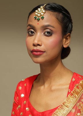 Kundan Maangtika - Indian Silk House Agencies