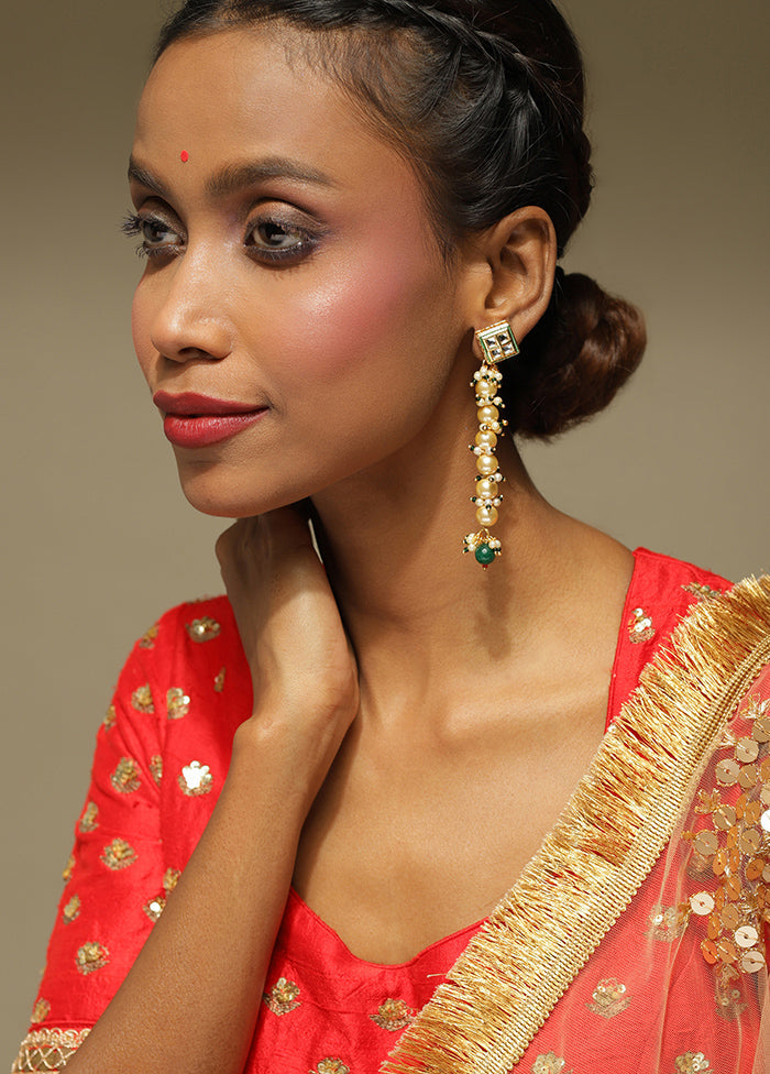 Kundan Earrings - Indian Silk House Agencies