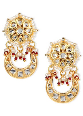 Kundan Earrings - Indian Silk House Agencies