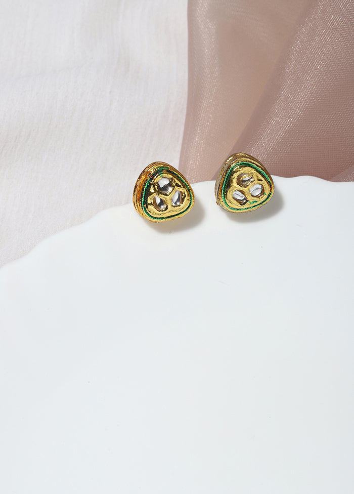 Kundan Stud Earrings - Indian Silk House Agencies