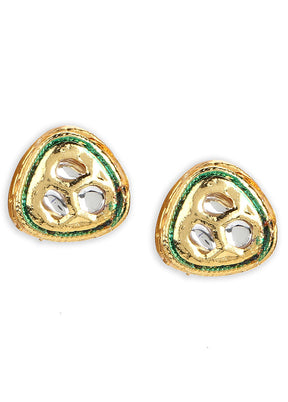 Kundan Stud Earrings - Indian Silk House Agencies