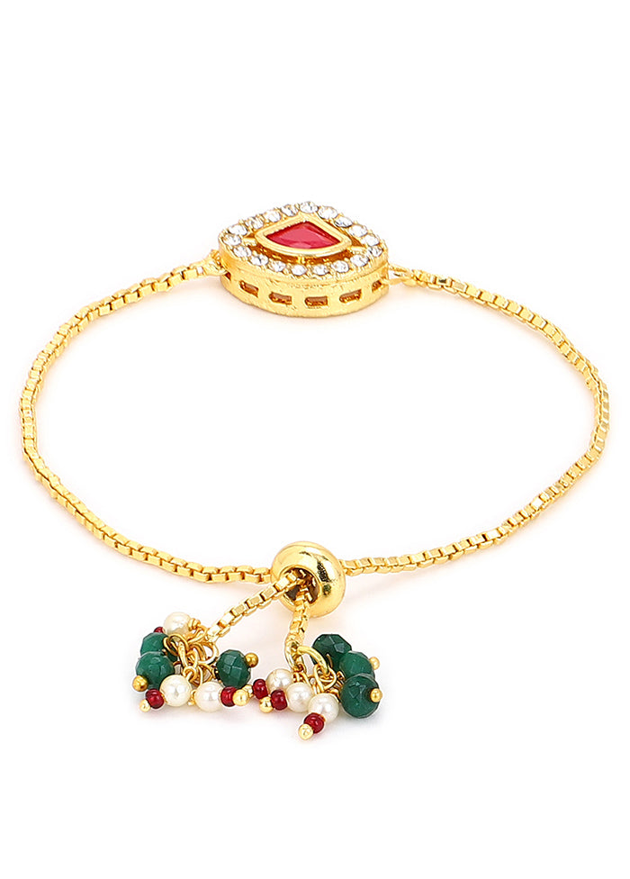 Kundan And Chain Bracelet - Indian Silk House Agencies