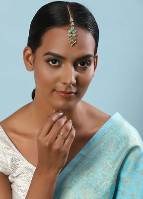 Kundan Maangtika - Indian Silk House Agencies