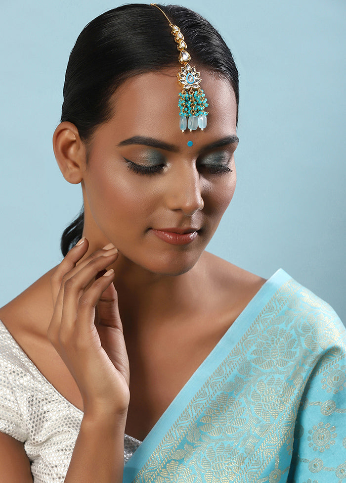 Kundan Maangtika - Indian Silk House Agencies