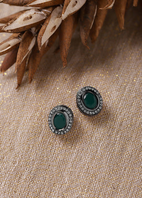 Stone Studded Kundan Studs - Indian Silk House Agencies