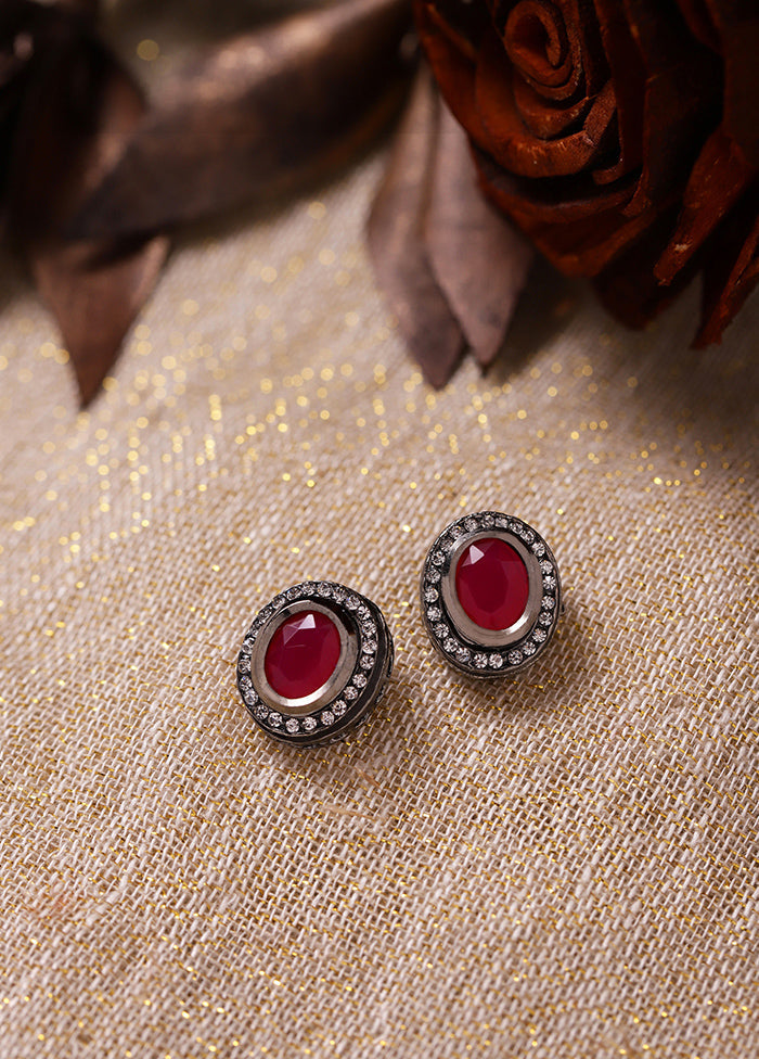 Stone Studded Kundan Studs - Indian Silk House Agencies