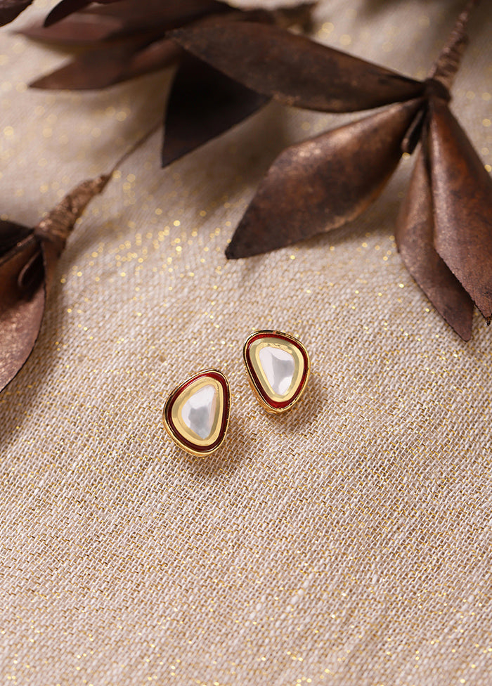 Stone Studded Kundan Studs - Indian Silk House Agencies