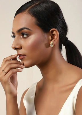 Stone Studded Kundan Studs - Indian Silk House Agencies