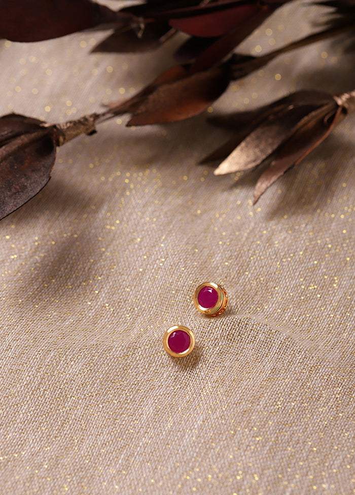 Stone Studded Kundan Studs - Indian Silk House Agencies