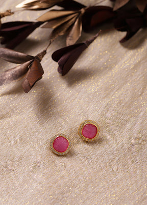 Stone Studded Kundan Studs - Indian Silk House Agencies