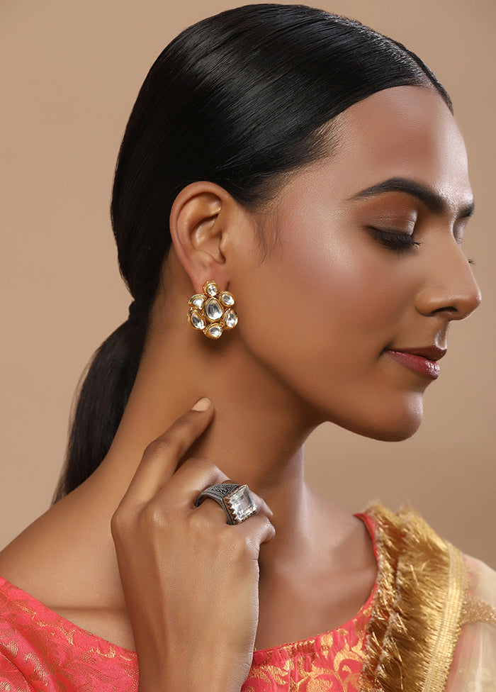 Studded Kundan Studs - Indian Silk House Agencies