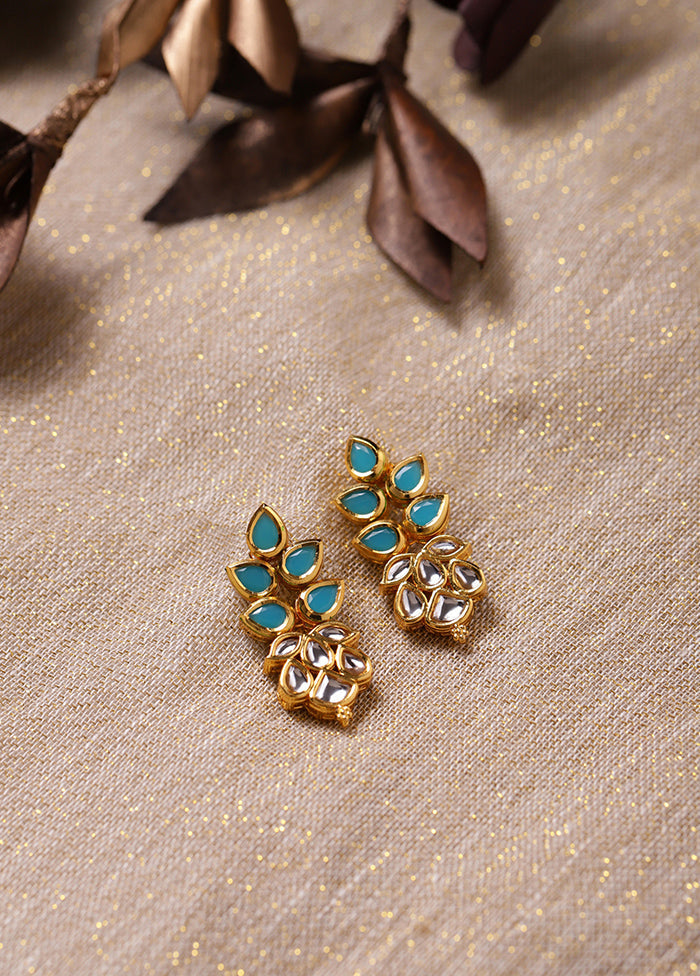 Stone Studded Kundan Earrings - Indian Silk House Agencies