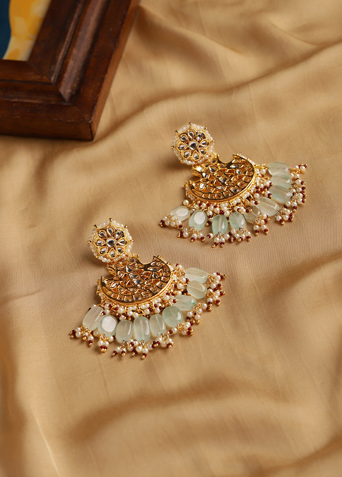 Beaded Kundan Earrings - Indian Silk House Agencies