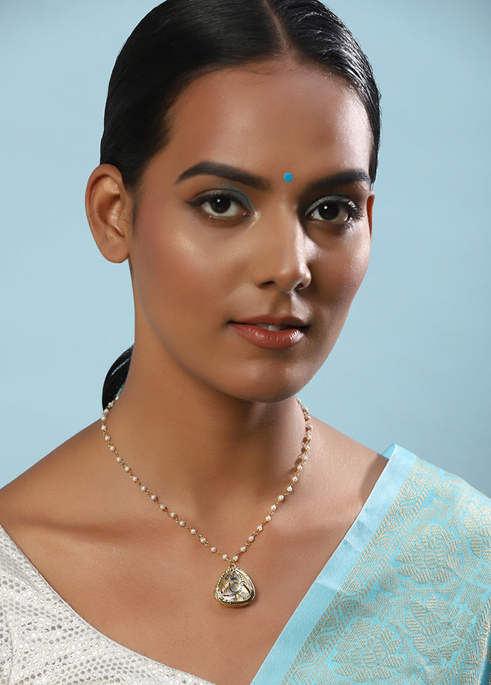 White Kundan Statement Necklace - Indian Silk House Agencies