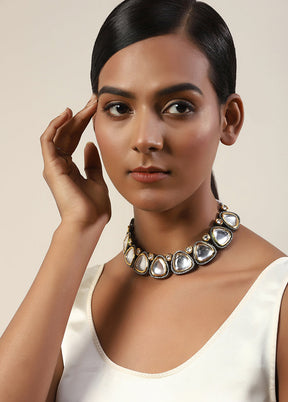 White Kundan Statement Necklace - Indian Silk House Agencies