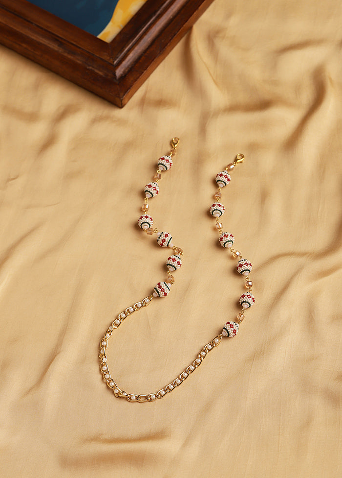 Embellsihed Mask chain - Indian Silk House Agencies