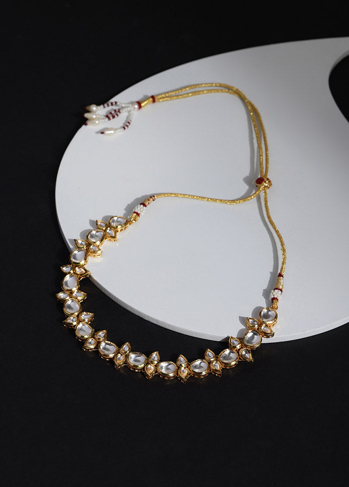 Golden Stone Work Alloy Jewellery Set - Indian Silk House Agencies