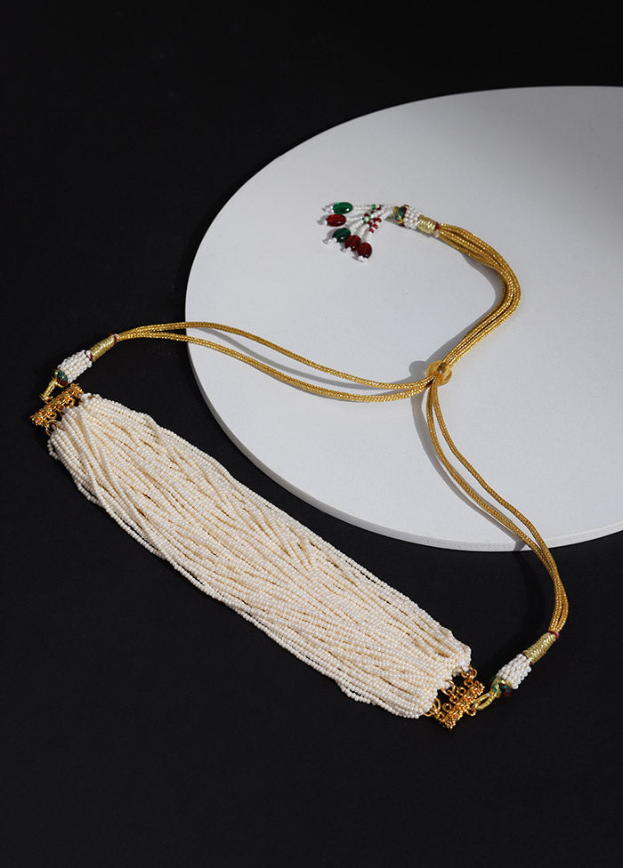 Golden Stone Work Alloy Necklace - Indian Silk House Agencies