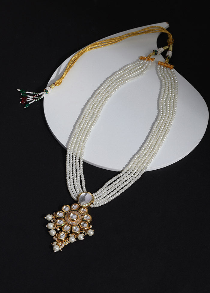 Golden Stone Work Alloy Necklace - Indian Silk House Agencies