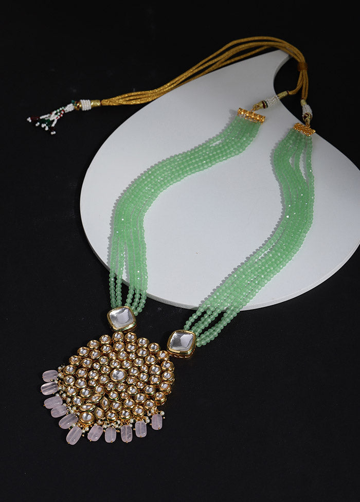 Golden Stone Work Alloy Necklace - Indian Silk House Agencies