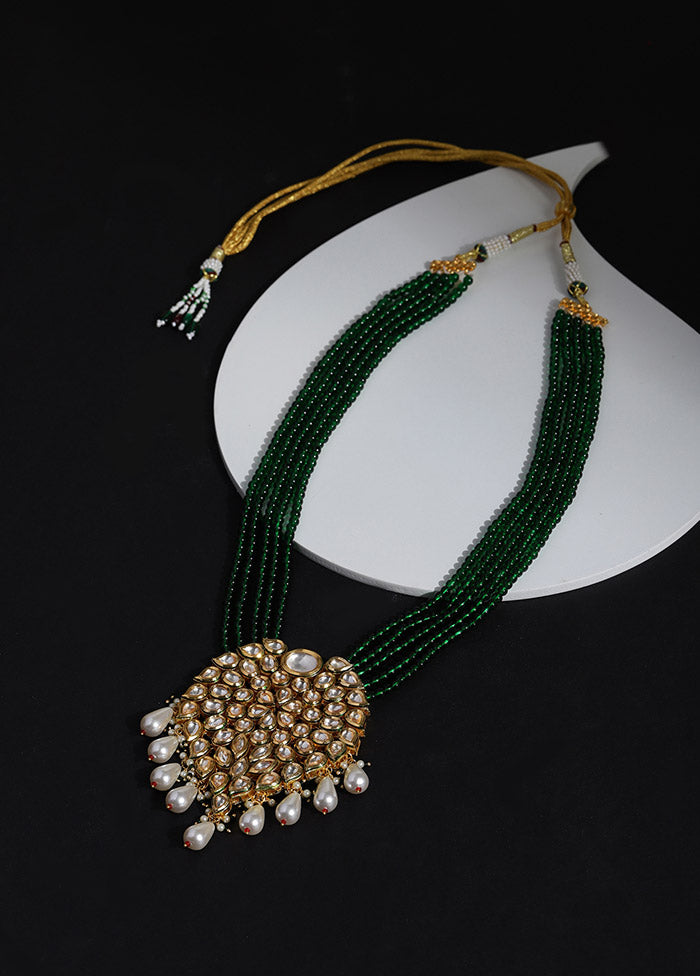 Golden Stone Work Alloy Jewellery Set - Indian Silk House Agencies