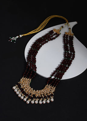 Golden Stone Work Alloy Jewellery Set - Indian Silk House Agencies