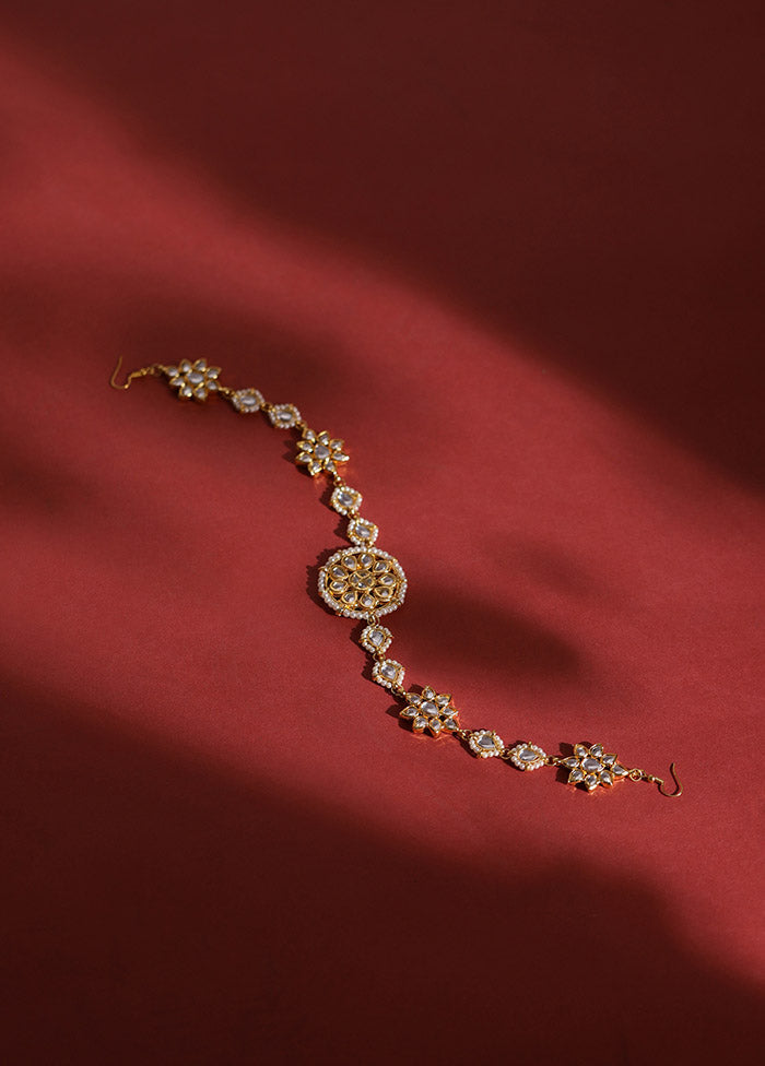 Golden Stone Work Alloy Hair Band - Indian Silk House Agencies