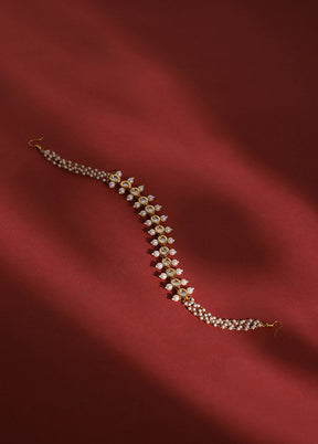 Golden Stone Work Alloy Hair Band - Indian Silk House Agencies