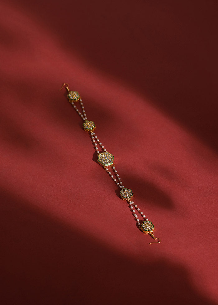 Golden Stone Work Alloy Hair Band - Indian Silk House Agencies