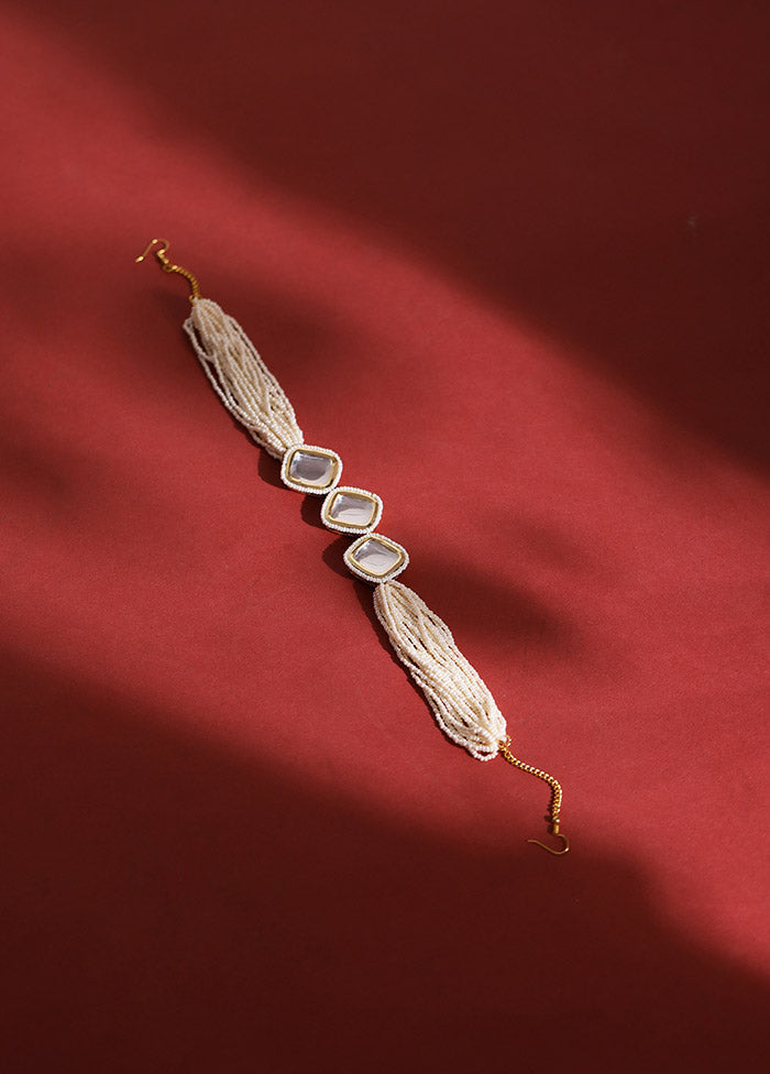 Golden Stone Work Alloy Hair Band - Indian Silk House Agencies