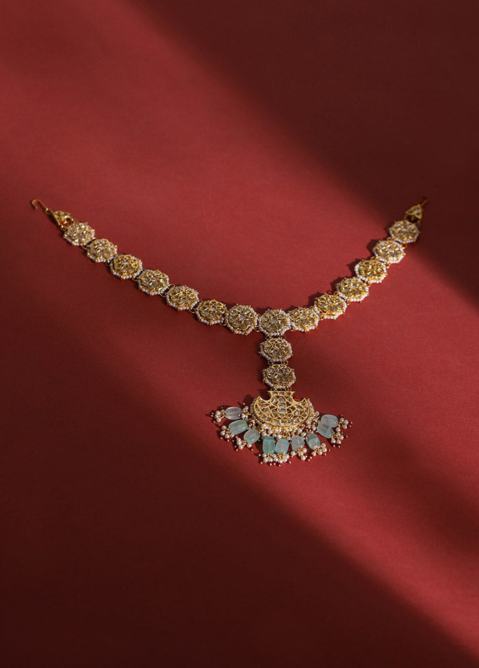 Golden Stone Work Alloy Maatha Patti - Indian Silk House Agencies