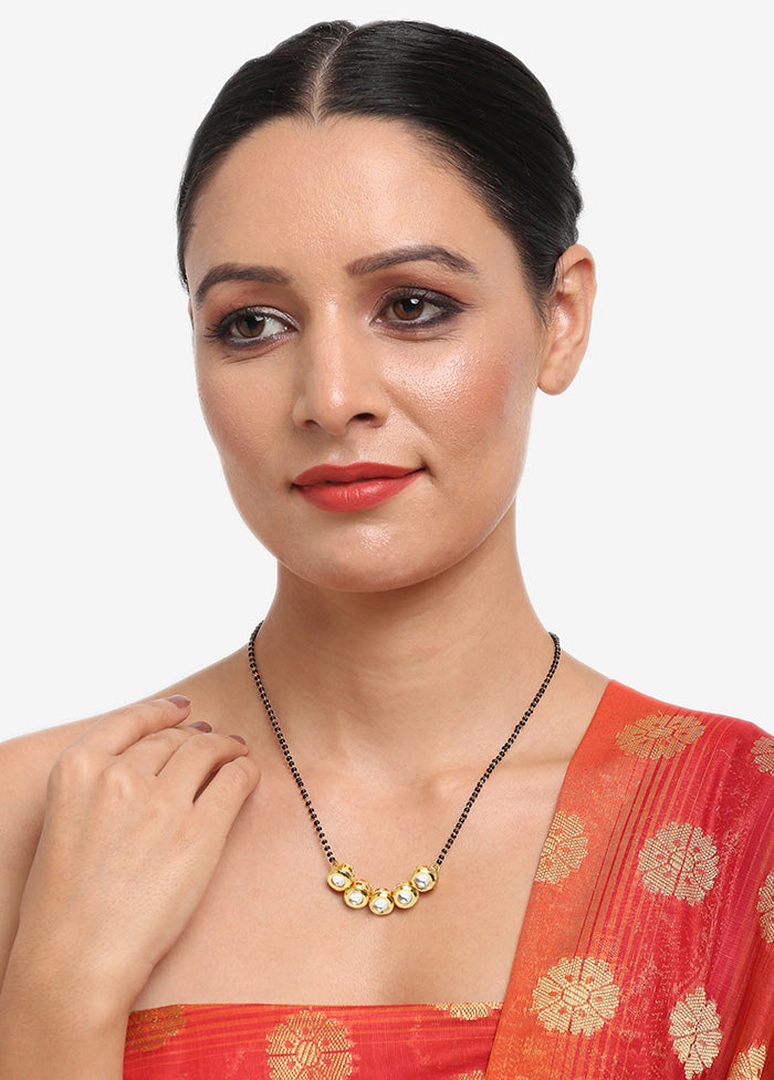 Gold Plated Kundan Mangalsutra - Indian Silk House Agencies