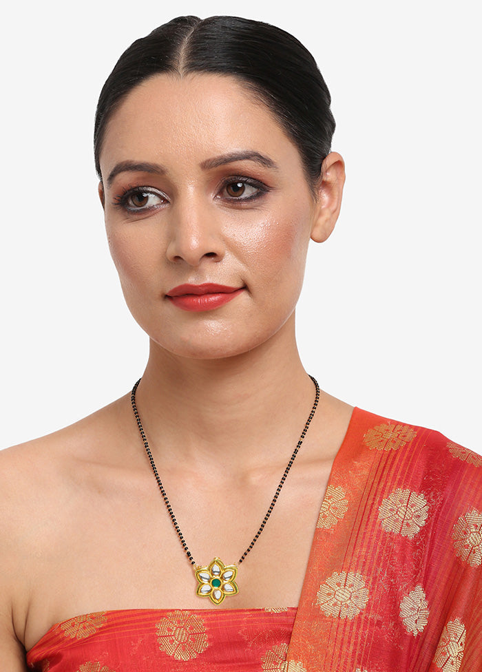 Gold Plated Kundan Mangalsutra - Indian Silk House Agencies