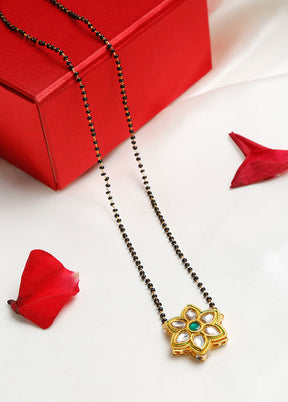 Gold Plated Kundan Mangalsutra - Indian Silk House Agencies