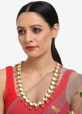 Gold Plated Kundan Necklace - Indian Silk House Agencies